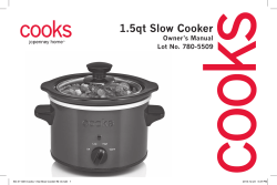 1.5qt Slow Cooker