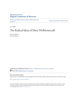 The Radical Ideas of Mary Wollstonecraft