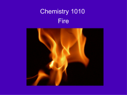 Chemistry 1010 Fire