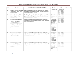 6th scope and sequence