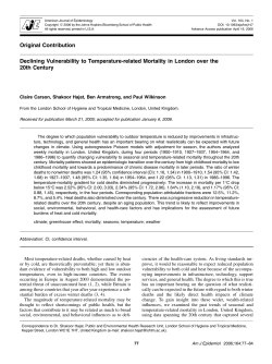 Declining Vulnerability to Temperature