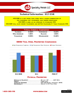 Technical Information: H13 ESR