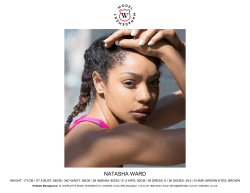 natasha ward - W Model Management