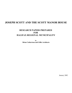 joseph scott and the scott manor house
