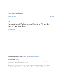 Revocation of Probation and Parole in Nebraska