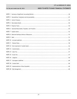 to notes to basic financial statements