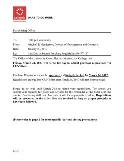Purchasing Office To - LaGuardia Community College