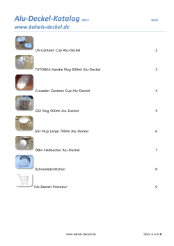 Katalog - Kahels-Deckel