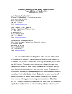 Improving Household Travel Survey Quality Through Time and