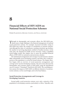 The Macroeconomics of HIV/AIDS -- Chapter 8: Financial Effects of