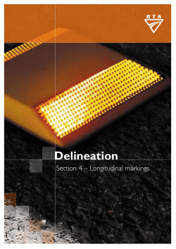 Delineation Section 4 Longitudinal markings