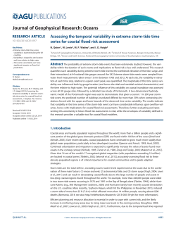 Assessing the temporal variability in extreme storm‐tide time series
