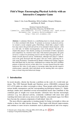 LNCS 4206 - Fish`n`Steps: Encouraging Physical Activity with an