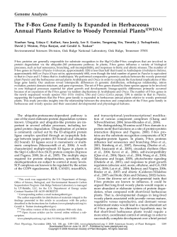 CiteSeerX &mdash; Genome Analysis The F