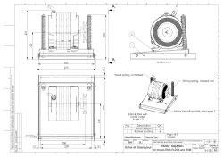 Motor support EMX-R-25M and 35M drawing