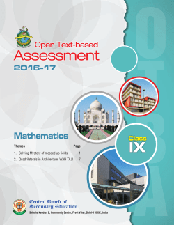 OPEN TEXT BASED ASSESSMENT 2016