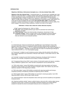 Introduction to Gas Cylinders Rules 2004