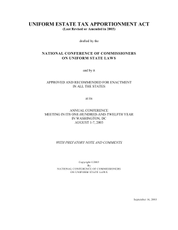 uniform estate tax apportionment act
