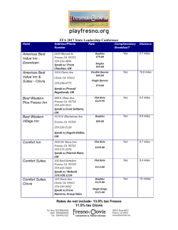 FFA 2017 State Leadership Conference Rates do not