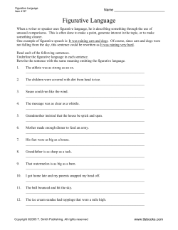 Figurative Language