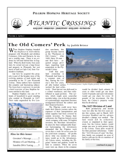atlantic crossings - Pilgrim Hopkins Heritage Society