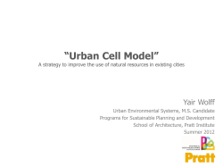 Urban Cell Model - Pratt Institute