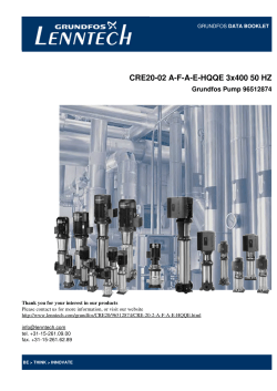 Grundfos CRE 20-2 pump : CRE20-02 A-F-A-E