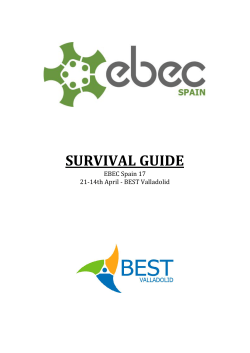 SURVIVAL GUIDE - EBEC Spain 2017