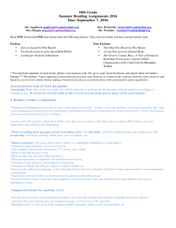 English 10 - Canisius High School