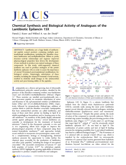 Chemical Synthesis and Biological Activity of Analogues of the