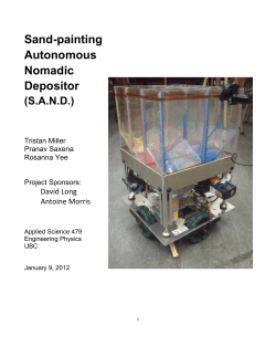 Sand-painting Autonomous Nomadic Depositor