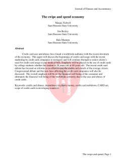 The swipe and spend economy