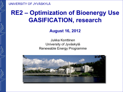 Gasification research