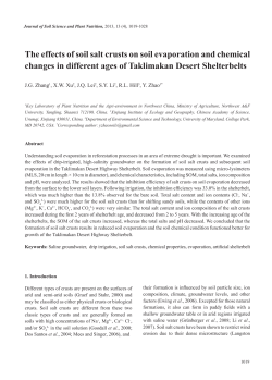 The effects of soil salt crusts on soil evaporation and