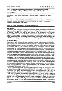 from an a- or 3-tetrathymidilate covalently linked through a five
