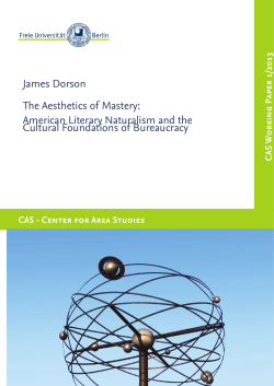 James Dorson The Aesthetics of Mastery: American Literary