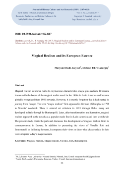 Magical Realism and its European Essence