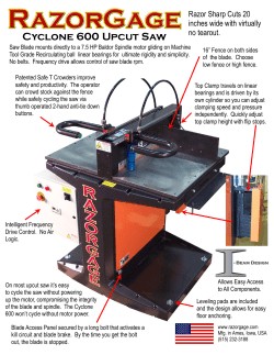 Cyclone 600 Upcut Saw