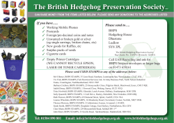 Things we collect - The British Hedgehog Preservation Society