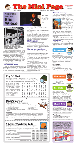 Elie Wiesel - NIEonline.com