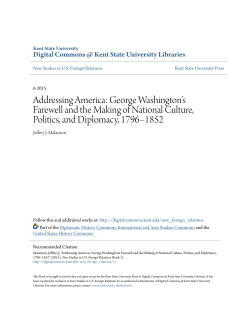 Addressing America: George Washington&acirc;&bull;Žs Farewell and the