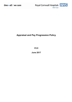 Personal Development Review (PDR) Policy