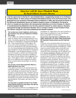 Interview with Dr. Joyce Elizabeth Mauk