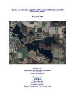 Sylvan Lake Aquatic Vegetation Management Plan Update