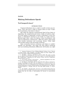 Making Defendants Speak