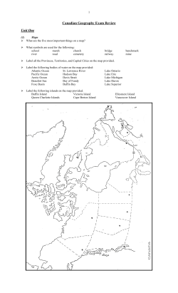 Canadian Geography Exam Review Unit One