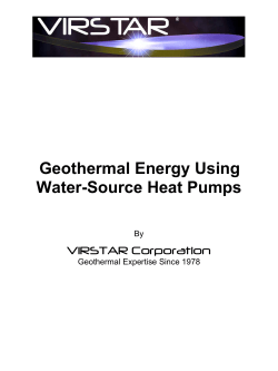 Geothermal Energy Using Water-Source Heat Pumps