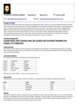 newsletter-2-spring-term-14 - St Ignatius RC Primary School