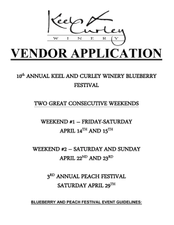 3rd ANNUAL TAMPA BAY BLUEBERRY FESTIVAL