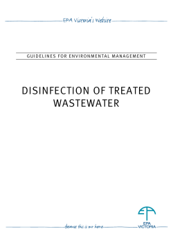 disinfection of treated wastewater